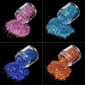 Set 4 sclipici unghii Marquise, GLITTER05, Multicolor