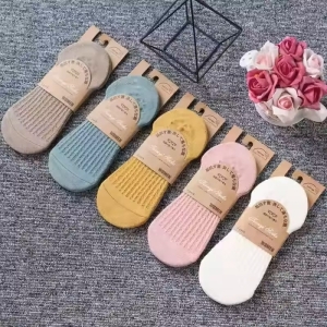 Set 5 perechi de sosete pentru dama, SS211, multicolor, marime universala (35-39) - Img 1