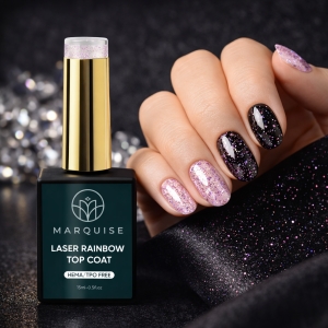 Top Coat Laser Rainbow HEMA/TPO FREE, Marquise, Mov, 15 ml - Img 2