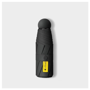 Umbrela pentru ploaie si soare, cu protectie UV din cauciuc negru, UMB001, Neagra