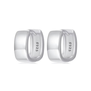 Cercei argint 925, JW1668, model patrat, placati cu rodiu
