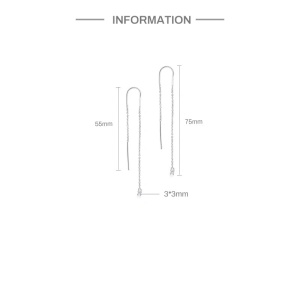 Cercei lungi argint 925, JW1069, model cu zirconiu, placati cu aur - Img 3
