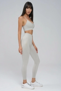 Colanți Seamless Push-Up cu Efect de Ridicare și Evidențiere a Feselor, LGS16, gri deschis - Img 4
