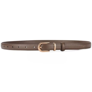 Curea dama C-186, piele naturala, Taupe