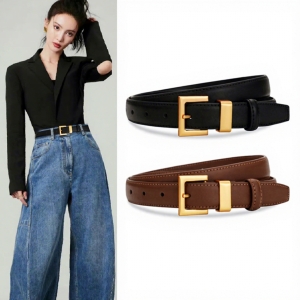 Curea dama C-194, piele naturala, Neagra - Img 4