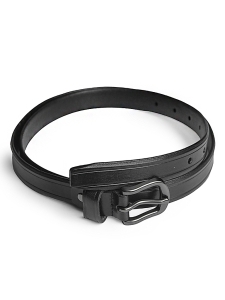 Curea pentru dama 6417, piele naturala, 115 cm, Neagra - Img 1