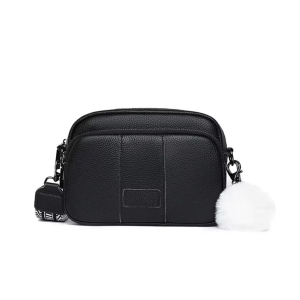 Geanta dama, Miralys GT3345, piele naturala, Negru