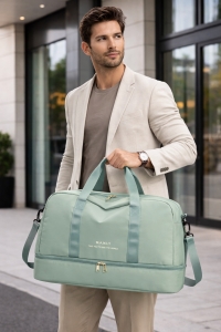 Geanta de calatorie unisex, Alaia GT2220, Verde - Img 2