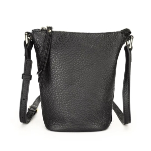 Geanta de dama, Lorien GT3215, piele naturala, Negru - Img 1