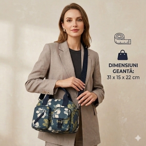Geanta de dama, Parisa GT3009, Gri inchis - Img 2
