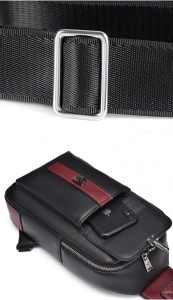 Geanta pentru barbati Apolo GT2214, Negru/Rosu - Img 5