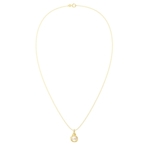 Lantisor argint 925, JW1546, model perla, placat cu aur - Img 4