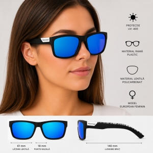 Ochelari de soare unisex, SG024, Negru - Img 2