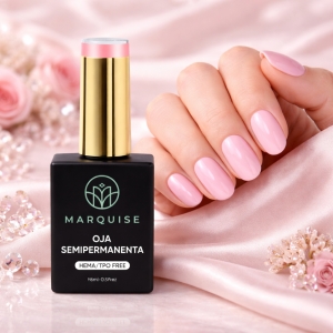 Oja semipermanenta HEMA/TPO FREE, Marquise, Pure Color JY070, 15 ml - Img 2