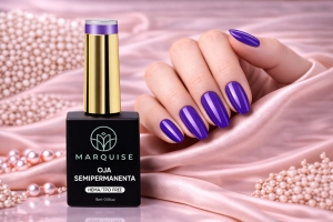 Oja semipermanenta HEMA/TPO FREE, Marquise, Pure Color JY308, 15 ml - Img 2