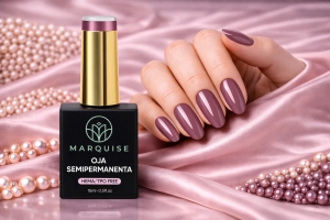 Oja semipermanenta HEMA/TPO FREE, Marquise, Pure Color JY345, 15 ml - Img 2