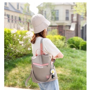 Rucsac dama, E-LY GT414, antifurt, model gri - Img 3