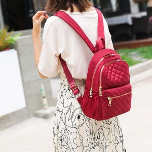 Rucsac dama Melli, GT1838, material textil, rosu - Img 2
