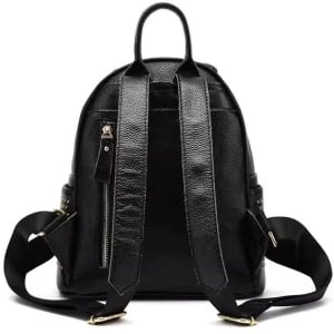 Rucsac dama, Soline GT3213, piele naturala, Negru - Img 4