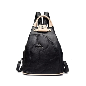 Rucsac dama, Viella GT3592, Negru/Crem