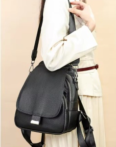 Rucsac de dama, Persephone GT2741, piele naturala, Negru - Img 2