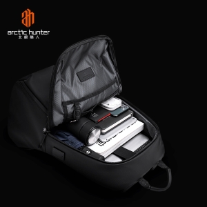 Rucsac pentru barbati, B00423, port USB, Negru - Img 6
