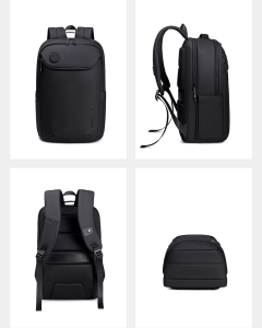 Rucsac pentru barbati, B00555, model urban, Negru - Img 5