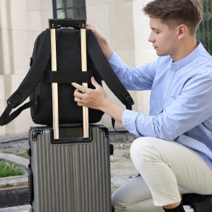 Rucsac unisex, Orien GT3756, port USB, Albastru - Img 5