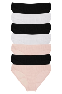 Set 7 perechi de chiloti din bumbac, pentru dama, 37200, Clasic