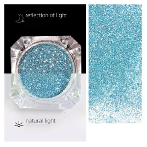 Set 9 sclipici unghii reflective Marquise, GLITTER16, Multicolor - Img 6
