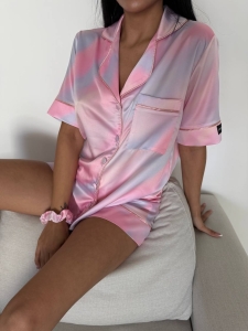 Set pijama dama din doua piese, cu nasturi – 2500134, Blush Glow - Img 6