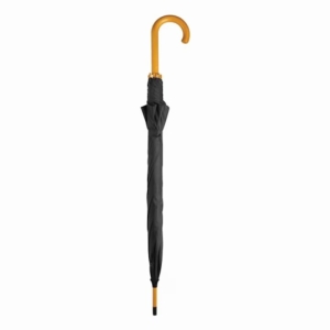 Umbrela cu maner lung, 8 spite, diametru 105 cm, UMB018, Neagra - Img 5