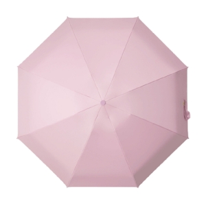 Umbrela pentru ploaie si soare, cu protectie UV din cauciuc negru, UMB004, Galbena - Img 3