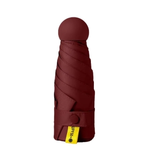 Umbrela pentru ploaie si soare, cu protectie UV din cauciuc negru, UMB011, Rosu inchis