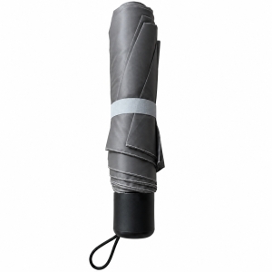 Umbrela pliabila pentru ploaie, 8 spite, diametru 97 cm, UMB042, Gri inchis