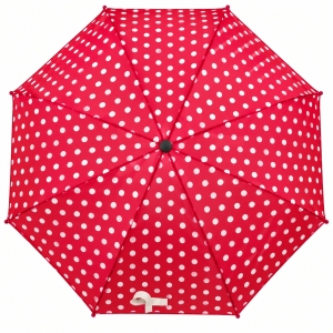 Umbrela pliabila pentru ploaie, 8 spite, diametru 97 cm, UMB067, Roz cu buline - Img 2