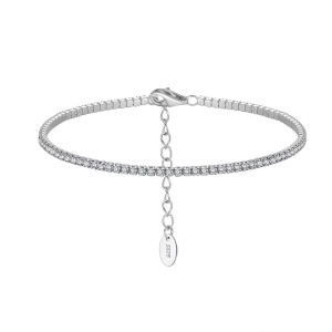 Bratara din argint 925 pentru dama, JW1745, model tennis, placata cu rodiu