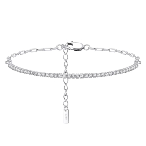 Bratara din argint 925 pentru dama, JW1752, model tennis, placata cu rodiu