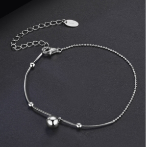 Bratara din argint 925 pentru dama, JW1793, model biluta, placata cu rodiu - Img 3