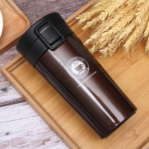 Cana Termos Premium din Inox cu Capac Flip 550 ml, TRM019, Coffee - Img 5