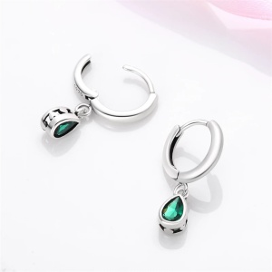 Cercei argint 925, JW958, model elegant, placati cu rodiu - Img 3