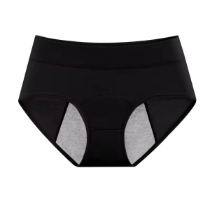 Chiloti Menstruali, Reutilizabili, Bumbac, CH073, Negru