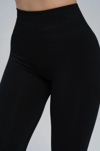Colanți Seamless Push-Up cu Efect de Ridicare și Evidențiere a Feselor, LGS12, negru - Img 6