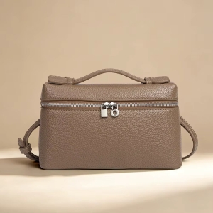 Geanta dama Deliora GT3913, piele naturala, Taupe