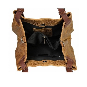 Geanta dama Iris GT967, piele naturala,cognac - Img 2