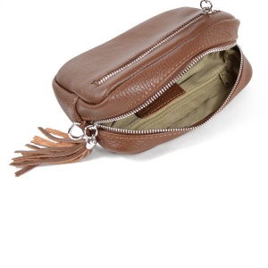 Geanta dama, Stina GT1550, piele naturala, Maro - Img 6
