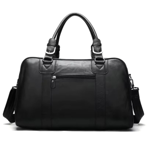 Geanta de calatorie unisex, Arion GT3280, piele naturala, Negru - Img 2