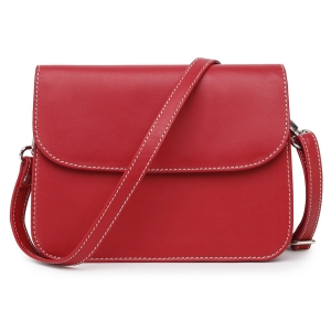Geanta de dama, Amely GT3879, piele naturala, Rosu - Img 1