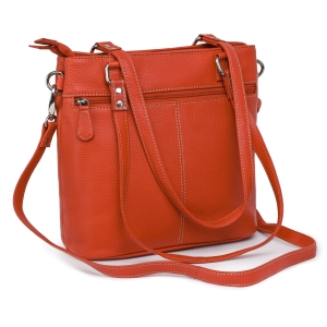 Geanta de dama, Anne GT3853, piele naturala, Orange - Img 4