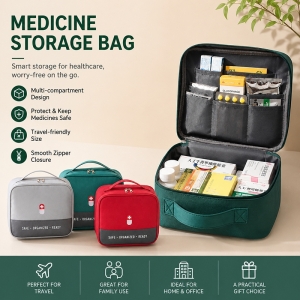 Geanta pentru medicamente si trusa de prim ajutor, GT4038, Gri - Img 2